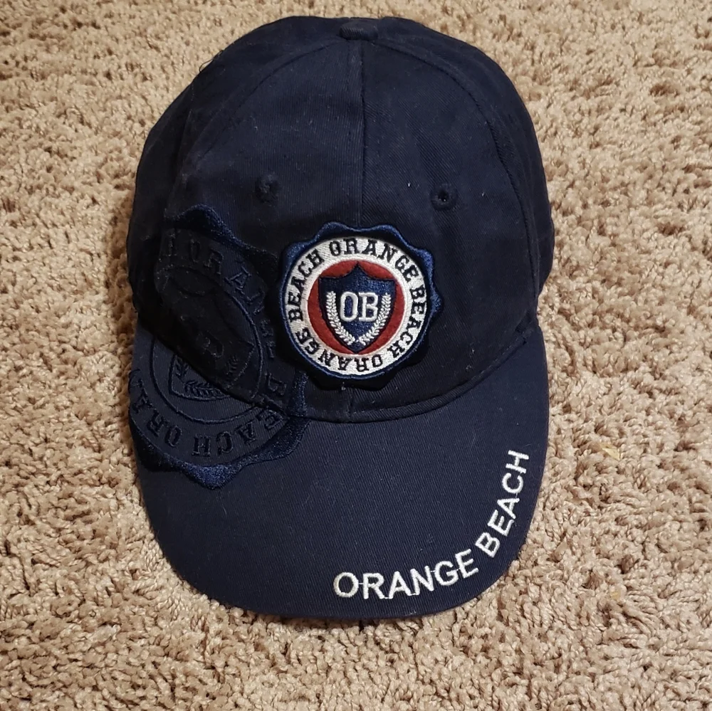 Orange Beach Navy Blue Ball Cap - Youth Size